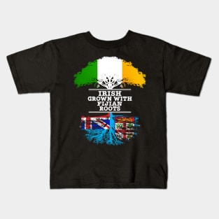 Irish Grown With Fijian Roots - Gift for Fijian With Roots From Fiji Kids T-Shirt